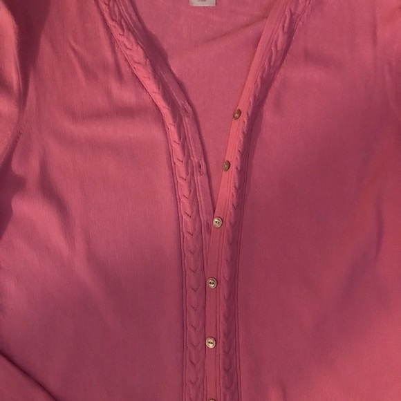 Jones New York Pretty Pink Cardigan/Sweater - Size Medium - Picture 2 of 4